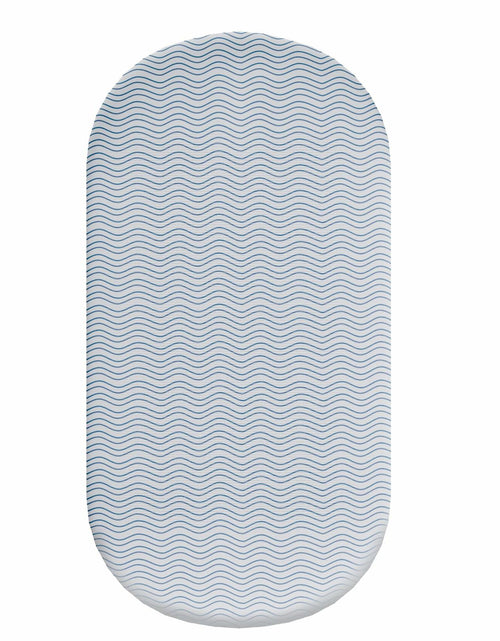 Load image into Gallery viewer, Earth&amp;ME Waterproof Bassinet Mattress Sheets 100% Cotton Brown Waves Universal

