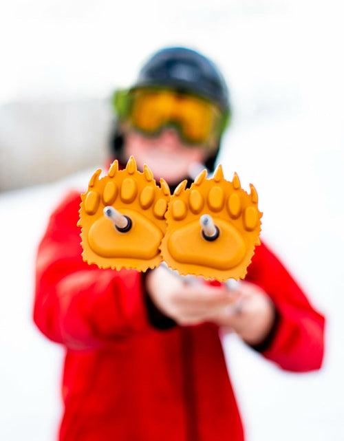 Load image into Gallery viewer, Stoke Tracks Bear Paw Ski Pole Baskets Bear Deep Blue
