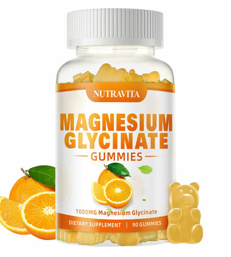 BESTBY09/26 Nutravita Magnesium Glycinate Gummies 1000mg L-Threonate VitD B6
