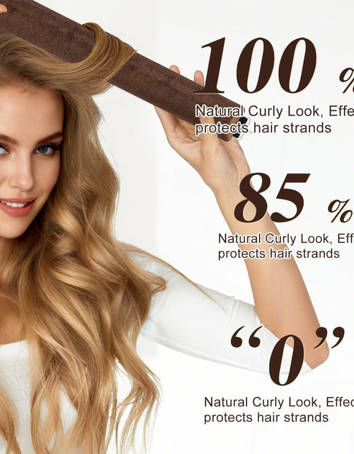 Load image into Gallery viewer, nunflue Heatless Hair Curlers Soft Overnight Set Brown 4Pcs with Silk Scarf
