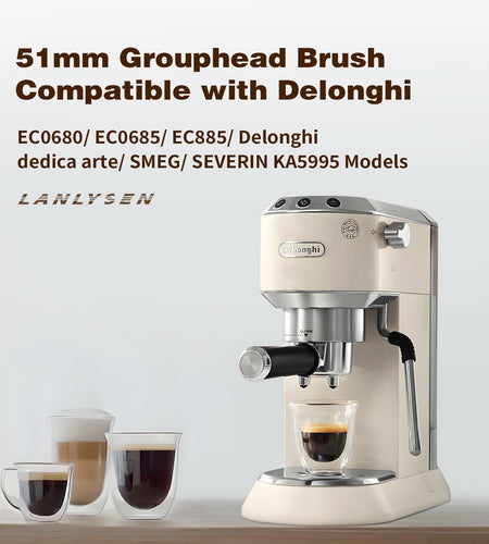 LANLYSEN 58mm Grouphead Brush Metal Black for E61 ECM Rocket Sanremo VBM