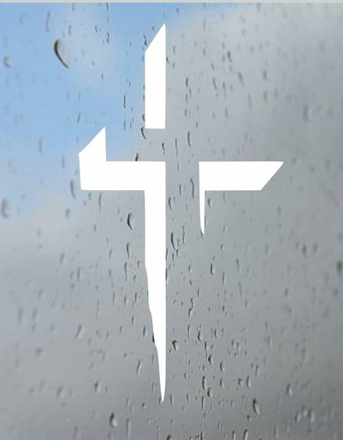 Load image into Gallery viewer, HSC Design Custom Christian Cross Car Decal Sticker Vinyl Art Deco

