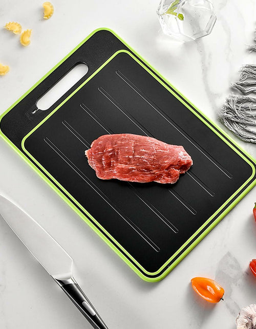 Load image into Gallery viewer, AOWBCGD Cutting Board Double Sided 2 Pcs Large+Small Black Stainless Steel

