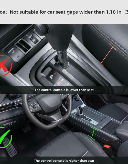 Load image into Gallery viewer, ALIOBC Car Seat Gap Filler Organizer Premium Leather Black 1 Pack
