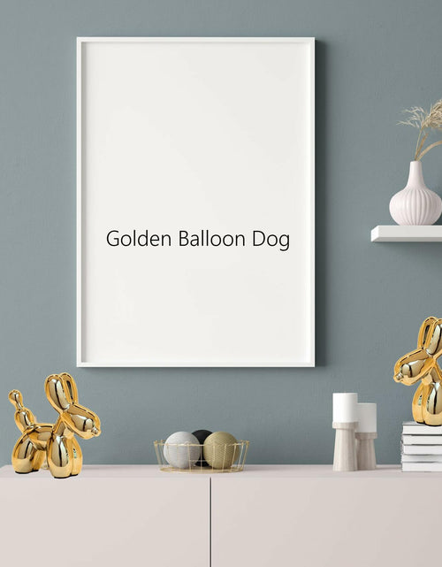 Load image into Gallery viewer, Steviieden Ceramic Balloon Dog Statue Gold Medium Decorative Home Decor
