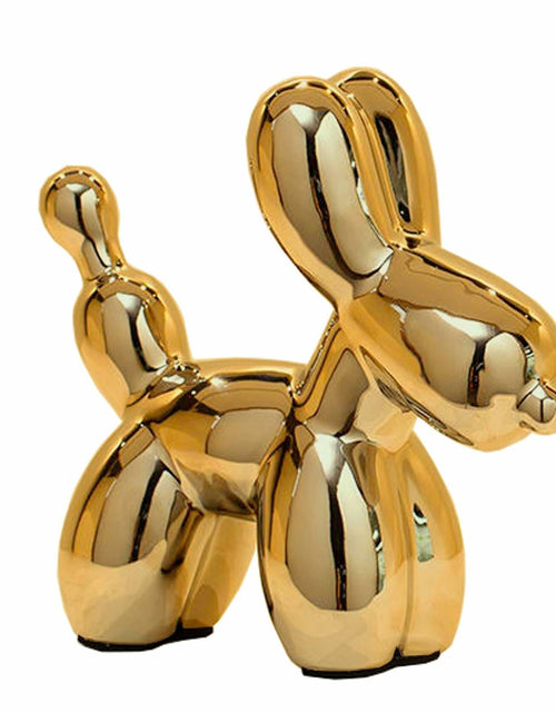 Load image into Gallery viewer, Steviieden Ceramic Balloon Dog Statue Gold Medium Decorative Home Decor
