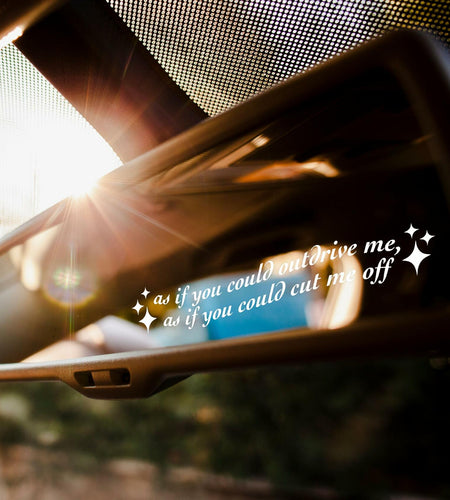 VIANGOZA Set 3Pcs As If You Could Mirror Decal Vinyl Waterproof 4 Inch