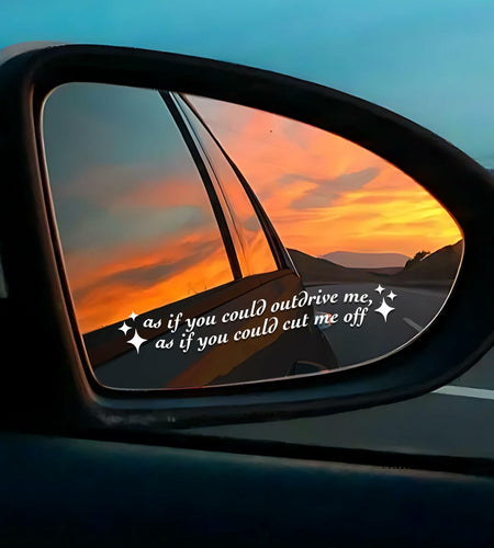 VIANGOZA Set 3Pcs As If You Could Mirror Decal Vinyl Waterproof 4 Inch