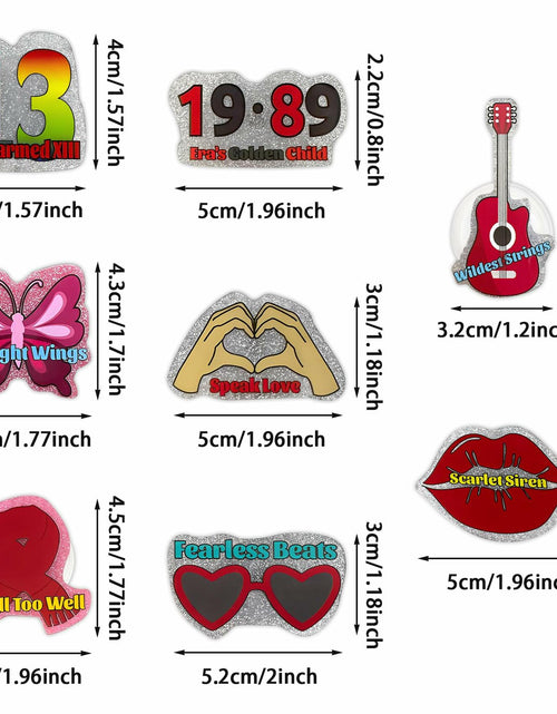 Load image into Gallery viewer, SWOSWHEN Taylor Inspiration Badge Roll Retractable ID Clip Red Hands Heart
