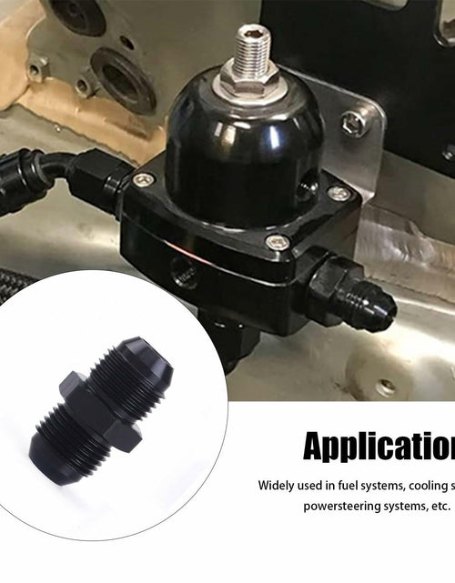 Load image into Gallery viewer, YOMIRACING 6AN Male to AN6 Male Flare Adapter Coupler Black Pack of 2
