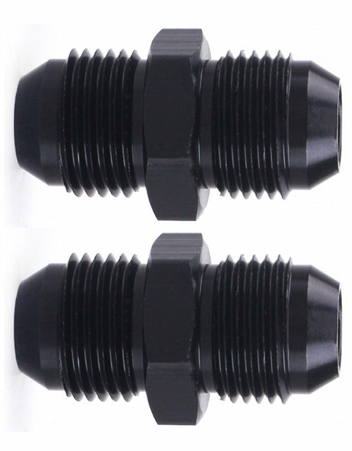 Load image into Gallery viewer, YOMIRACING 6AN Male to AN6 Male Flare Adapter Coupler Black Pack of 2
