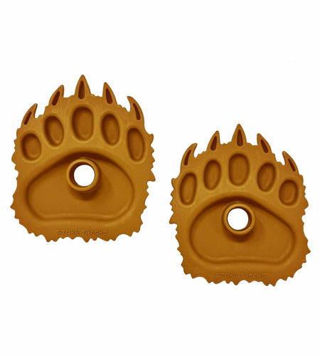 Stoke Tracks Bear Paw Ski Pole Baskets Bear Deep Blue