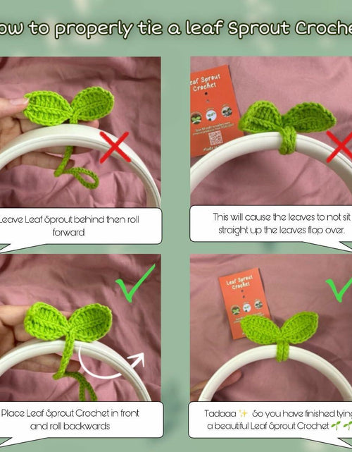 Load image into Gallery viewer, PIDELIGHT Handmade Knitted Crochet Leaf Sprout Multi-Functional Accessory
