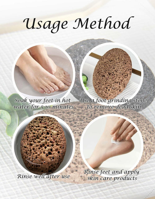 Load image into Gallery viewer, Boncun Foot Pumice Stone Callus Remover Exfoliator Natural Lava Stone Brown
