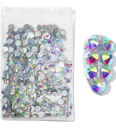 576pcs SS30 6.5mm AB Rhinestones Round Crystals for Nail Art Jewelry Crafts