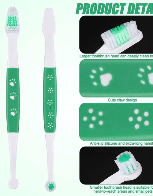 Load image into Gallery viewer, XIHIRCD 3pcs Dual Headed Pet Toothbrush Soft Bristles Dental Care Kit
