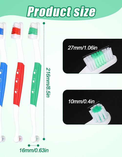 Load image into Gallery viewer, XIHIRCD 3pcs Dual Headed Pet Toothbrush Soft Bristles Dental Care Kit
