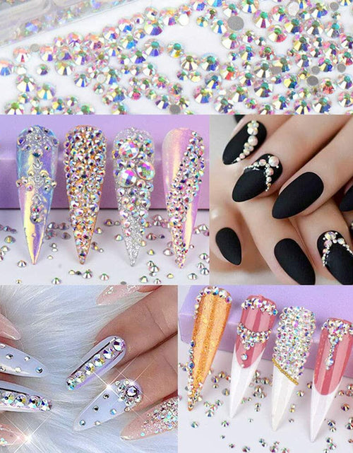 Load image into Gallery viewer, 576pcs SS30 6.5mm AB Rhinestones Round Crystals for Nail Art Jewelry Crafts
