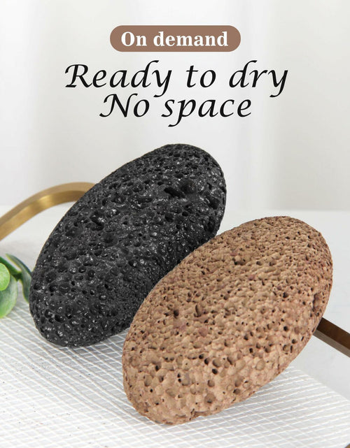 Load image into Gallery viewer, Boncun Foot Pumice Stone Callus Remover Exfoliator Natural Lava Stone Brown
