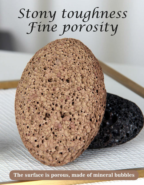 Load image into Gallery viewer, Boncun Foot Pumice Stone Callus Remover Exfoliator Natural Lava Stone Brown
