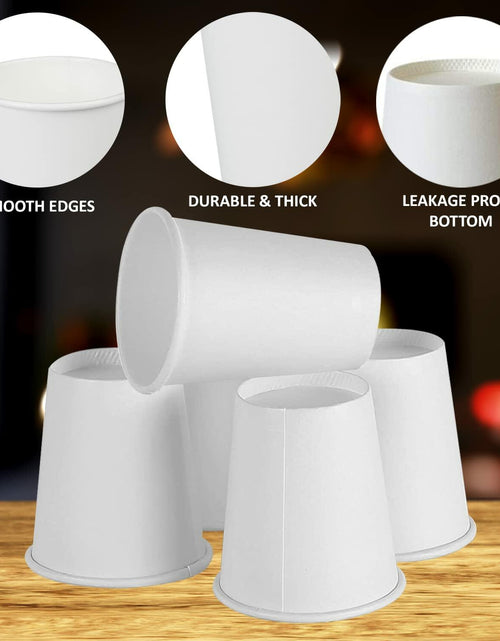 Load image into Gallery viewer, Smygoods Disposable Paper Coffee Cups White 10 OZ 100 Count Hot Beverage
