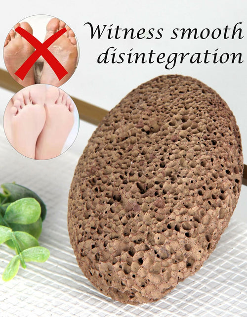 Load image into Gallery viewer, Boncun Foot Pumice Stone Callus Remover Exfoliator Natural Lava Stone Brown
