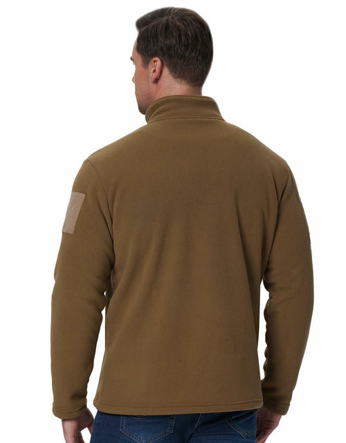Load image into Gallery viewer, SIZE XL FEWGLEN Men’s Fleece Quarter Zip Pullover Sweatshirt Brown
