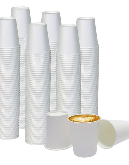 Load image into Gallery viewer, Smygoods Disposable Paper Coffee Cups White 10 OZ 100 Count Hot Beverage
