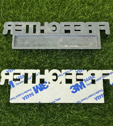 XANAPON Firefighter 3D Metal Fender Badge Car Emblem Chrome Black/White 2PCS