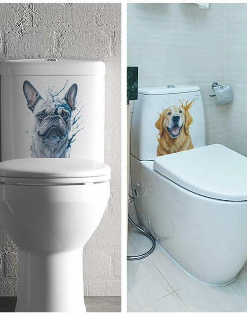Load image into Gallery viewer, ROLY BEE 2 Sheets Funny Dog Toilet Cover Stickers 9.84x7.87 Multicolor PVC
