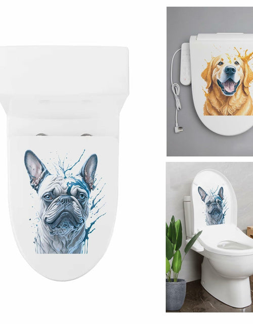 Load image into Gallery viewer, ROLY BEE 2 Sheets Funny Dog Toilet Cover Stickers 9.84x7.87 Multicolor PVC
