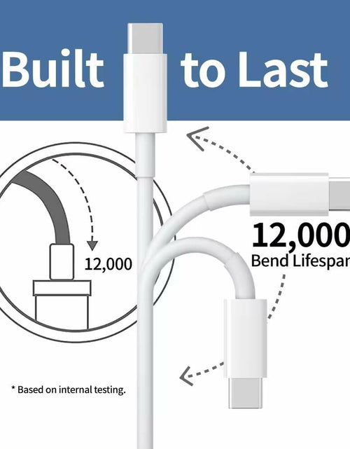 Load image into Gallery viewer, sawdca USB C to USB C Cable 3.3ft 3A 60W Fast Charging White
