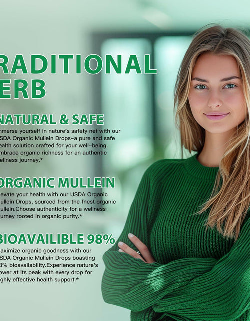 Load image into Gallery viewer, BestBy03/26 novomins Mullein Leaf Tincture Lung Detox Vegan 4 fl oz Chlorophyll
