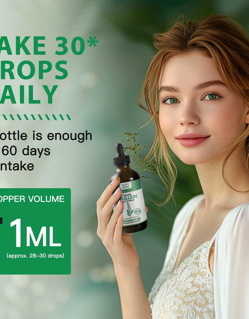 Load image into Gallery viewer, BestBy03/26 novomins Mullein Leaf Tincture Lung Detox Vegan 4 fl oz Chlorophyll
