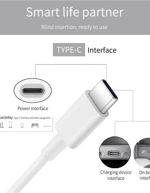 Load image into Gallery viewer, sawdca USB C to USB C Cable 3.3ft 3A 60W Fast Charging White
