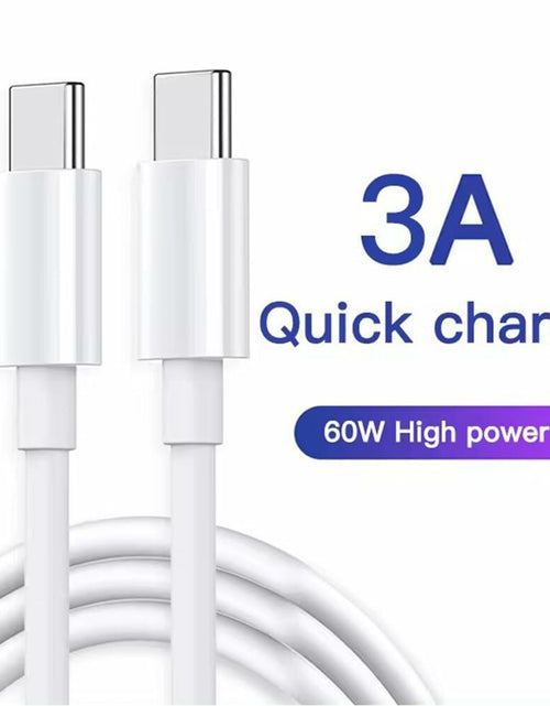 Load image into Gallery viewer, sawdca USB C to USB C Cable 3.3ft 3A 60W Fast Charging White
