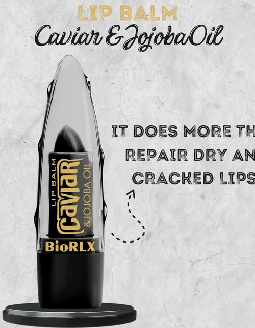 Load image into Gallery viewer, BioRLX Aloe Vera Lip Balm Caviar &amp; Jojoba Oil 0.12oz Pack of 3
