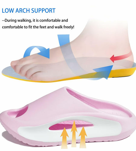 Meik Mangni Kids Cloud Slides Pillow Slippers Pink Size 9-9.5