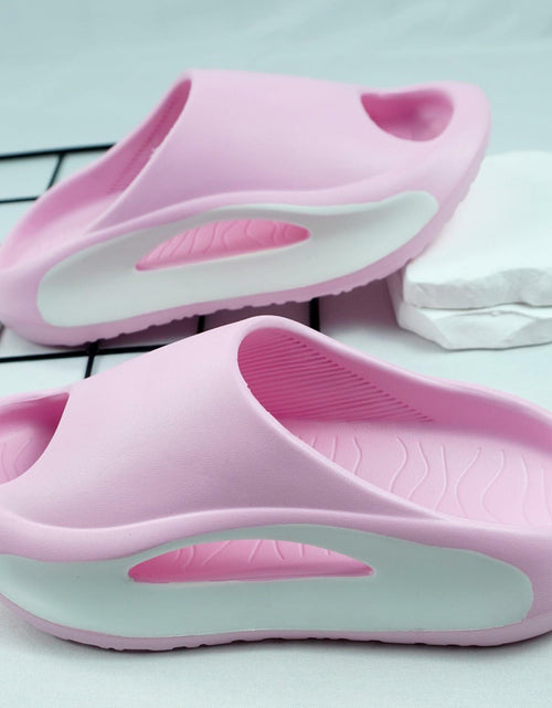 Load image into Gallery viewer, Meik Mangni Kids Cloud Slides Pillow Slippers Pink Size 9-9.5
