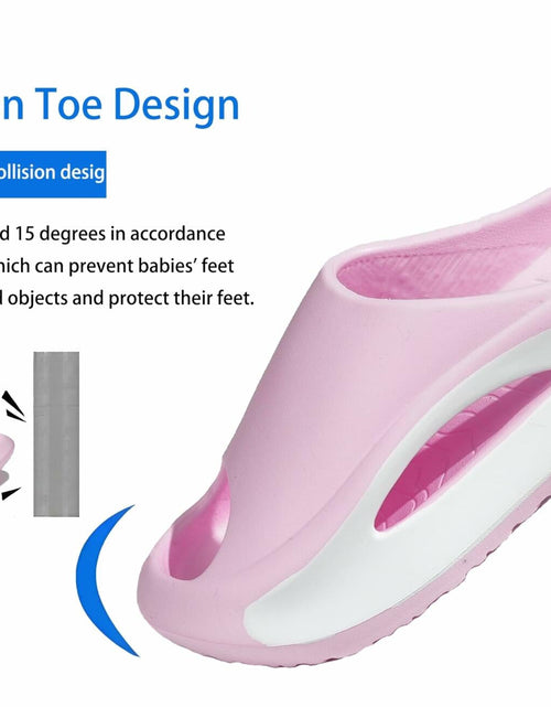 Load image into Gallery viewer, Meik Mangni Kids Cloud Slides Pillow Slippers Pink Size 9-9.5
