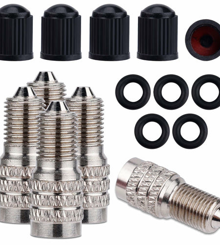 NQEUEPN 5pcs Double Seal Valve Stem Caps High Pressure Tire Valve Caps