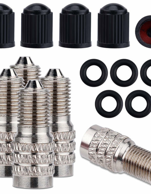 Load image into Gallery viewer, NQEUEPN 5pcs Double Seal Valve Stem Caps High Pressure Tire Valve Caps
