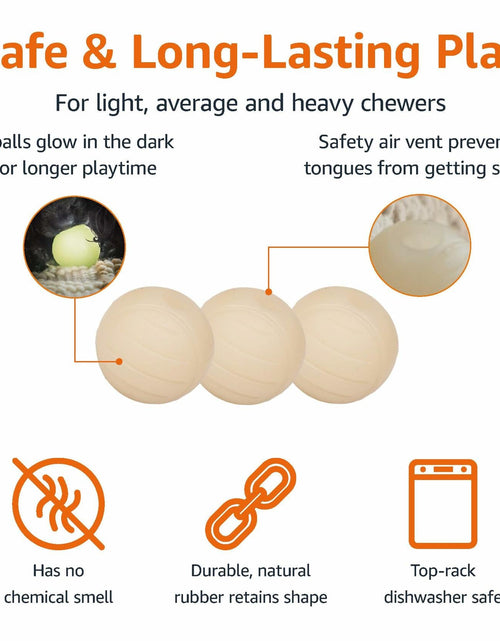 Load image into Gallery viewer, Amazon Basics Interactive Glow Rubber Dog Balls 2.5in Light Green 2 Pack
