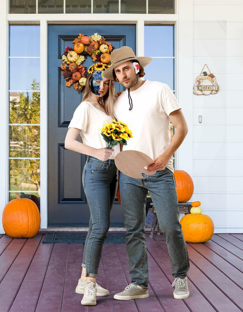 Load image into Gallery viewer, Maiteenly Halloween Couple Costume Set Painting Artist 8 Pcs Yellow Size Adult
