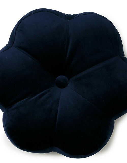 Load image into Gallery viewer, Xuyier Flower Shaped Velvet Throw Pillow 15in Black Floral Modern Decor
