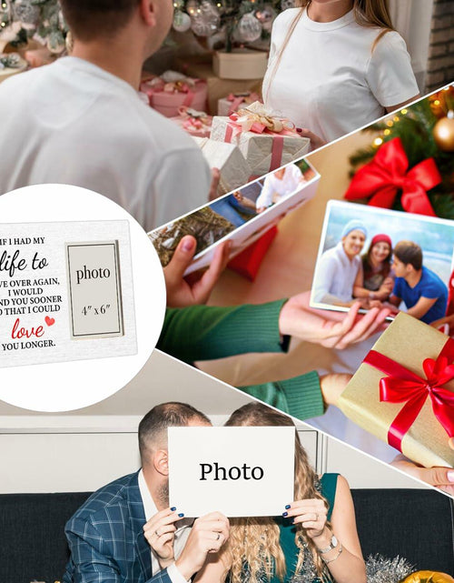Load image into Gallery viewer, QZJ Anniversary Wood Picture Frame Multicolour 4x6 Inch Wedding Valentines Gift
