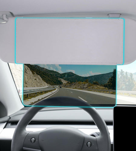 Uxcer Polarized Sun Visor Extender UV400 PC Lens Gray Sunshade Blocker