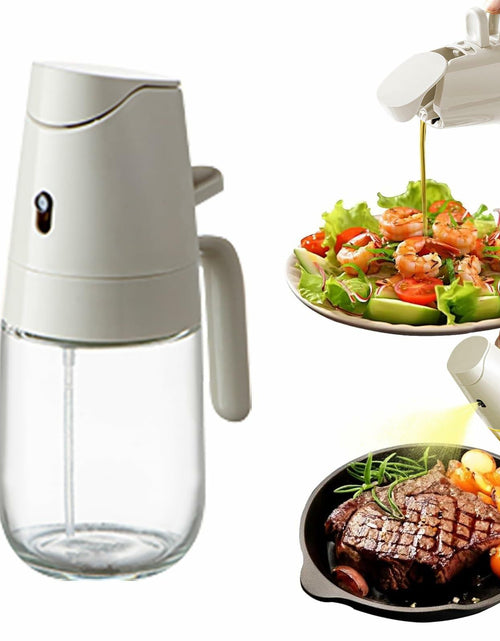 Load image into Gallery viewer, MDZF SWEET HOME Oil Sprayer 2 in 1 Olive Oil Dispenser 500ml White Glass
