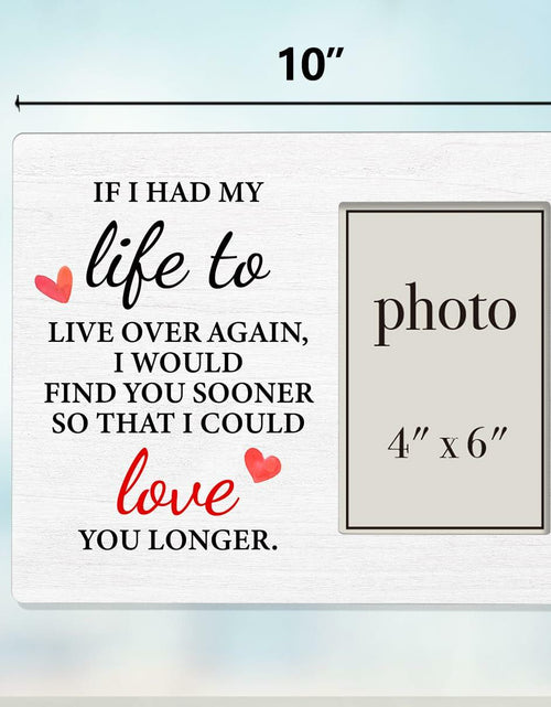 Load image into Gallery viewer, QZJ Anniversary Wood Picture Frame Multicolour 4x6 Inch Wedding Valentines Gift
