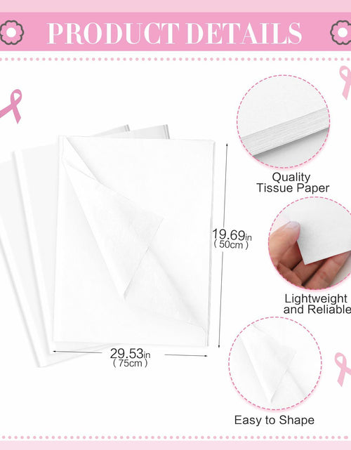 Load image into Gallery viewer, Abbylike 36 Pcs Breast Cancer Awareness Gift Bags Pink Ribbon Pink Color
